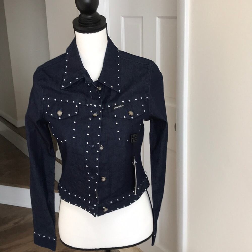 Karl Kani Denim Jacket with Bling Size Small NWT